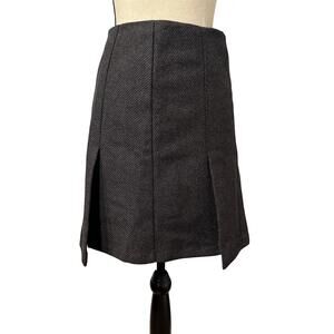 United Colors of Benetton Gray Wool Blend Skirt Size S